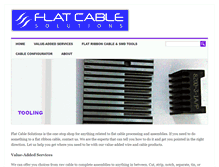 Tablet Screenshot of flatcablesolutions.com